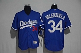 Los Angeles Dodgers #34 Fernando Valenzuela Blue New Cool Base Stitched Jersey,baseball caps,new era cap wholesale,wholesale hats